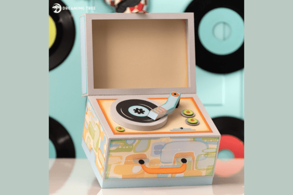 3D SVG Design with a Retro Music Vibe for Local Branding