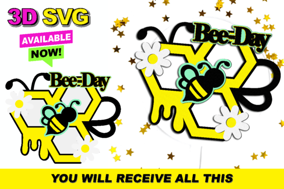 Bee Day Cake Topper 3D SVG: A Designer’s Real-World Review