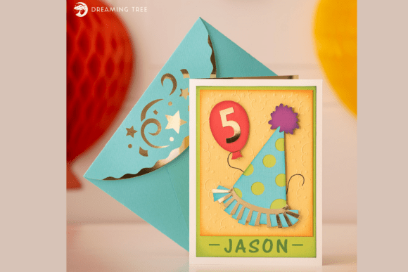 Birthday Balloons Pop-Up Card SVG: A 3D SVG for Kids’ Pop-Up Cards