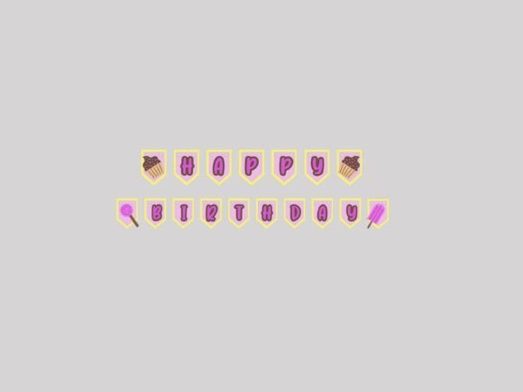 Birthday Banner: 3D SVG Charm for Celebratory Web Content