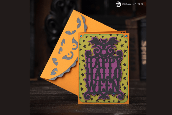 Boo Halloween Card SVG