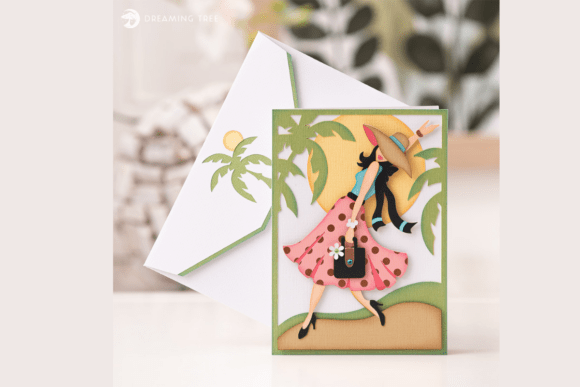 Candy Greeting Card SVG: A Summer-Inspired 3D Design for Greeting Cards and Digital Products