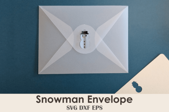 Charming 3D SVG Snowman Envelope & Cards for Festive Christmas Branding