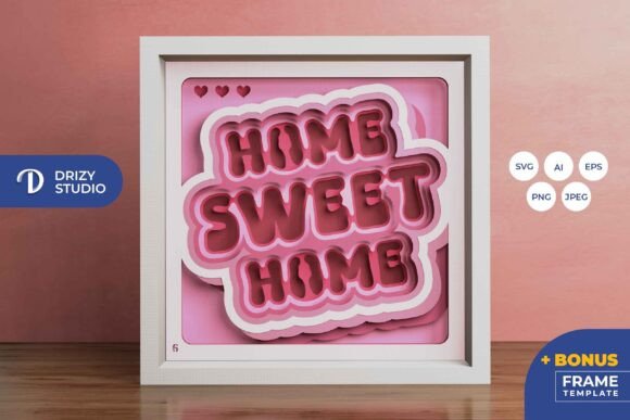 Home Sweet Home 3D Layered Paper Cut: A Brand Designer’s Review for Marketing & Visual Content