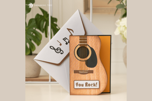 Rock the Crafting World with the Guitar Pop-Up Card SVG