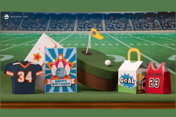 Score Big with the Get Your Game On SVG Bundle: A 3D SVG Design Asset for Sports-Themed Content