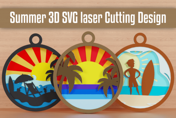 Summer SVG Circular: A 3D Design Asset for Seasonal Branding