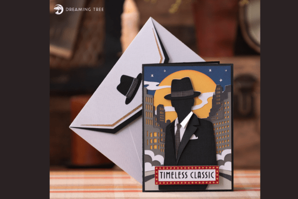 Timeless Classic Card SVG: A 3D SVG for Greeting Cards That Speaks to Vintage Charm