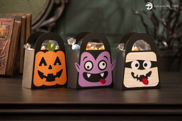 Trick or Treat Trio Bags 3D SVG: Halloween-Inspired Design for Content Publishers