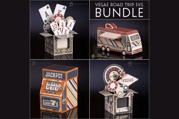 Vegas Road Trip 3D SVG Bundle for Travel-Themed Visual Publishing
